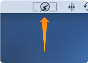 QuickShift is also present in the status bar or menu bar